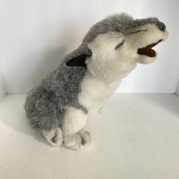 A&A Plush Puppy Howling Husky Dog Wolf Coyote Stuffed Animal Plush Adorable 12” - Picture 4 of 14